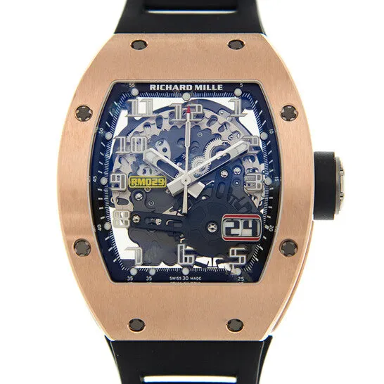 JMS always Watches Original Richard Mille RM029 Automatic Black Dial Watch RM029RG JMS always Watches Original Richard Mille RM029 Automatic Black Dial Watch RM029RG