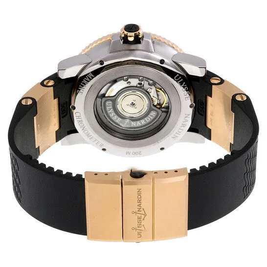 Original Ulysse Nardin Maxi Marine Diver Black Dial 18K Rose Gold Mens Watch 26590392 JMS always Earrings Original Ulysse Nardin Maxi Marine Diver Black Dial 18K Rose Gold Mens Watch 26590392 JMS always Earrings