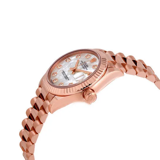 Watches Original Rolex Datejust 31 Mother of Pearl Diamond Dial Ladies 18kt Everose Gold President Watch 278275MDP JMS always Watches Original Rolex Datejust 31 Mother of Pearl Diamond Dial Ladies 18kt Everose Gold President Watch 278275MDP JMS always
