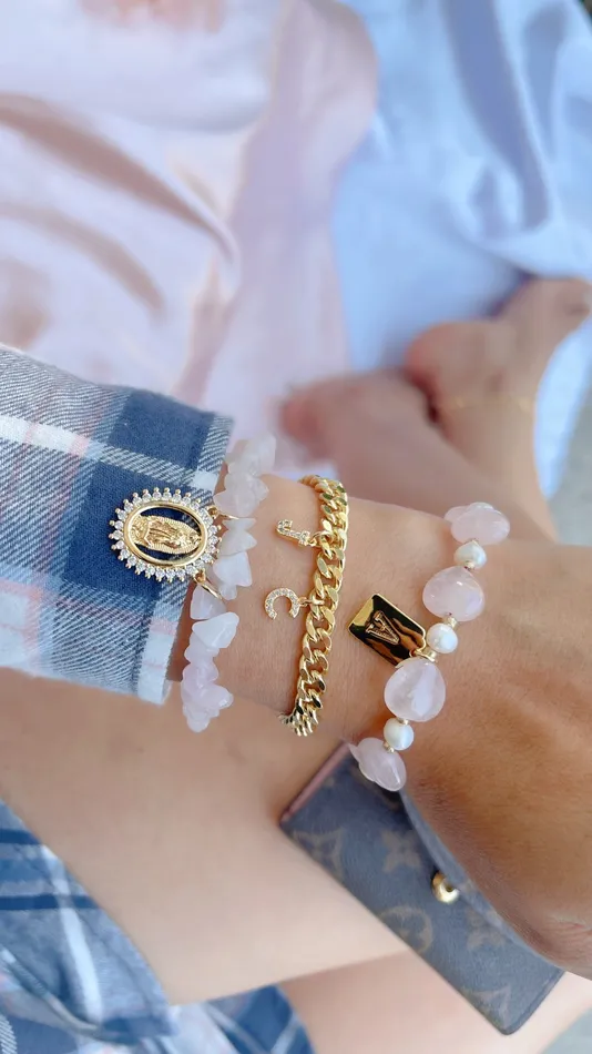 MP Jewelry Bracelets Rose Quartz Mary Bracelet Set