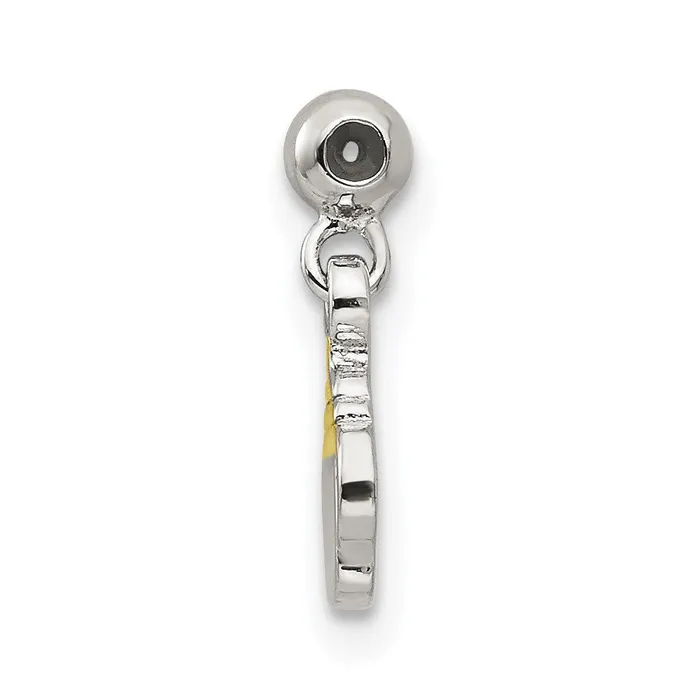 Sterling Silver Mio Memento Gold Tone Dangle Baby Bottle Charm TreasureFineJewelers Rings