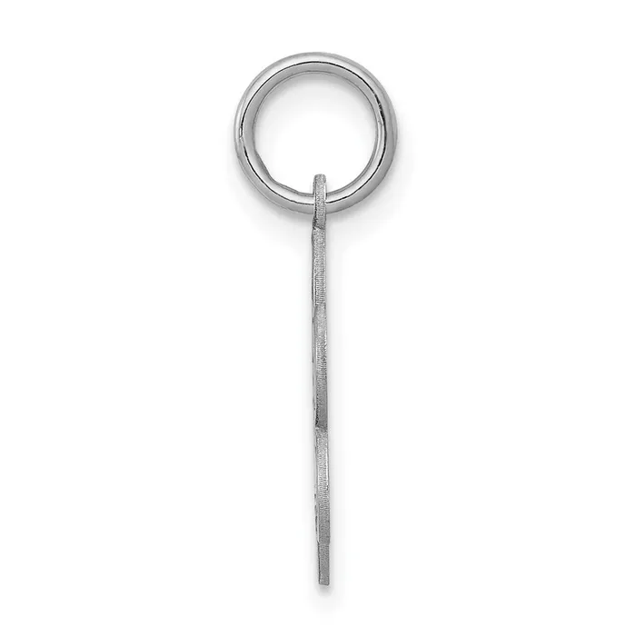 TreasureFineJewelers Rings Sterling Silver Rhodiumplated Holy Communion Disc Charm