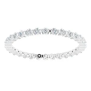 WB Choice Jewelry Rings 14K White 12 CTW Diamond Eternity Band 12362560165PSTWBC