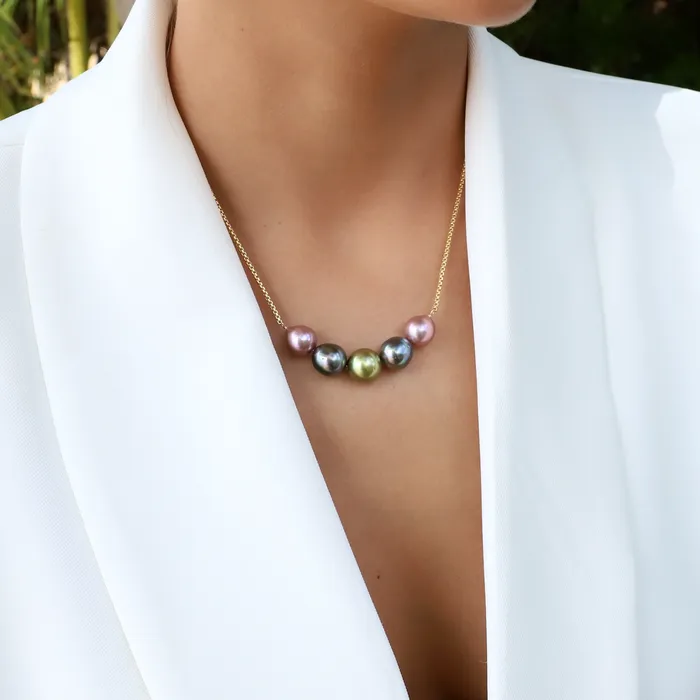 Aruba Stationary Pearl Necklace misha hawaii Necklaces