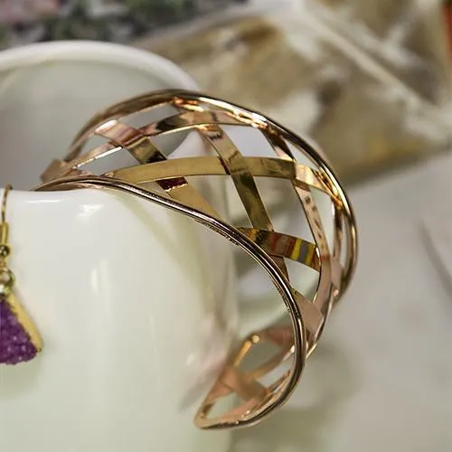 Cuffed Bracelet Gold ClaudiaG Bracelets