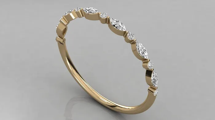 Jalvi Co Marquise Diamond Band in 14k Gold Brilliant Diamond Ring Gold Band White Diamond Ring Marquise Diamond Wedding Band Rings Jalvi Co Marquise Diamond Band in 14k Gold Brilliant Diamond Ring Gold Band White Diamond Ring Marquise Diamond Wedding Band Rings