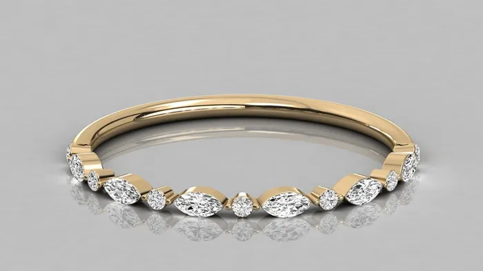 Jalvi Co Marquise Diamond Band in 14k Gold Brilliant Diamond Ring Gold Band White Diamond Ring Marquise Diamond Wedding Band Rings Jalvi Co Marquise Diamond Band in 14k Gold Brilliant Diamond Ring Gold Band White Diamond Ring Marquise Diamond Wedding Band Rings