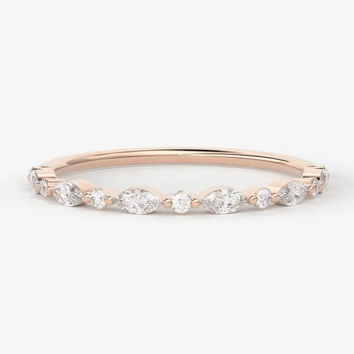 Jalvi Co Marquise Diamond Band in 14k Gold Brilliant Diamond Ring Gold Band White Diamond Ring Marquise Diamond Wedding Band Rings Jalvi Co Marquise Diamond Band in 14k Gold Brilliant Diamond Ring Gold Band White Diamond Ring Marquise Diamond Wedding Band Rings