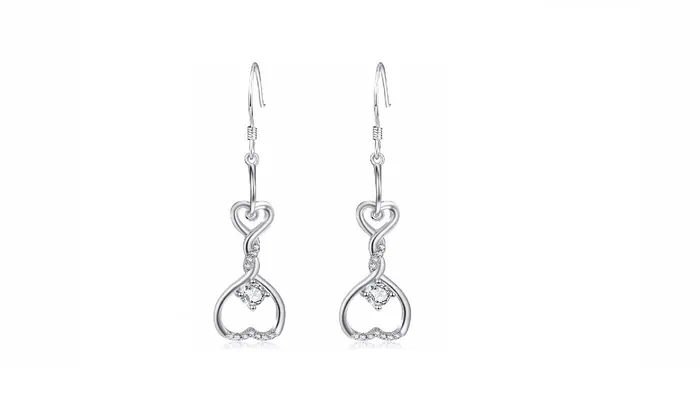 Earrings sparklingselections Infinity Love Crystal Drop Earrings For Women