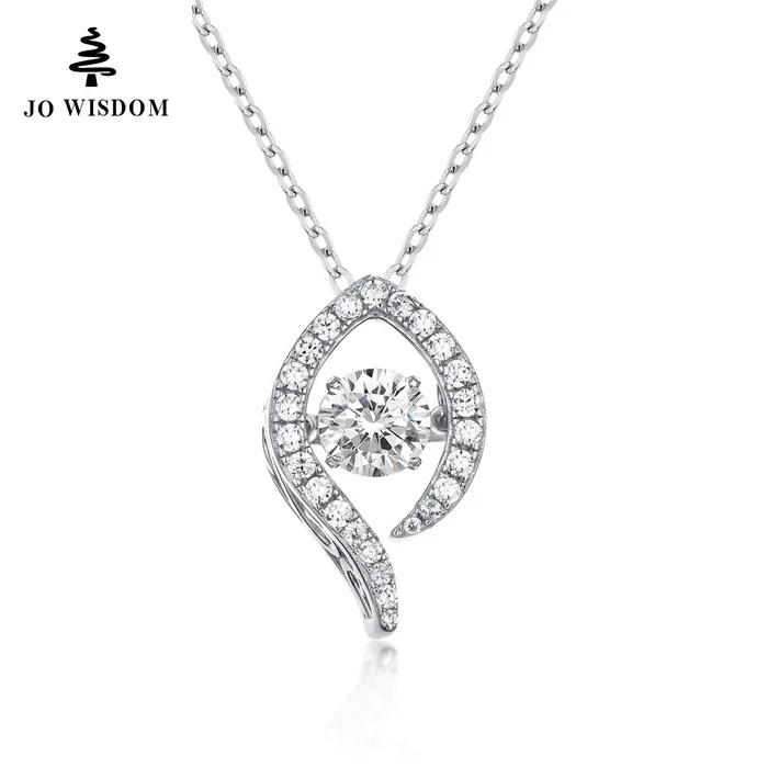 Silver Pendant Necklace for Women Dancing Natural Topaz with Silver Chain sparklingselections Necklaces