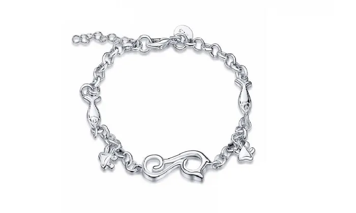 sparklingselections Bracelets New Silver Color Snake Chain Unisex Bracelet