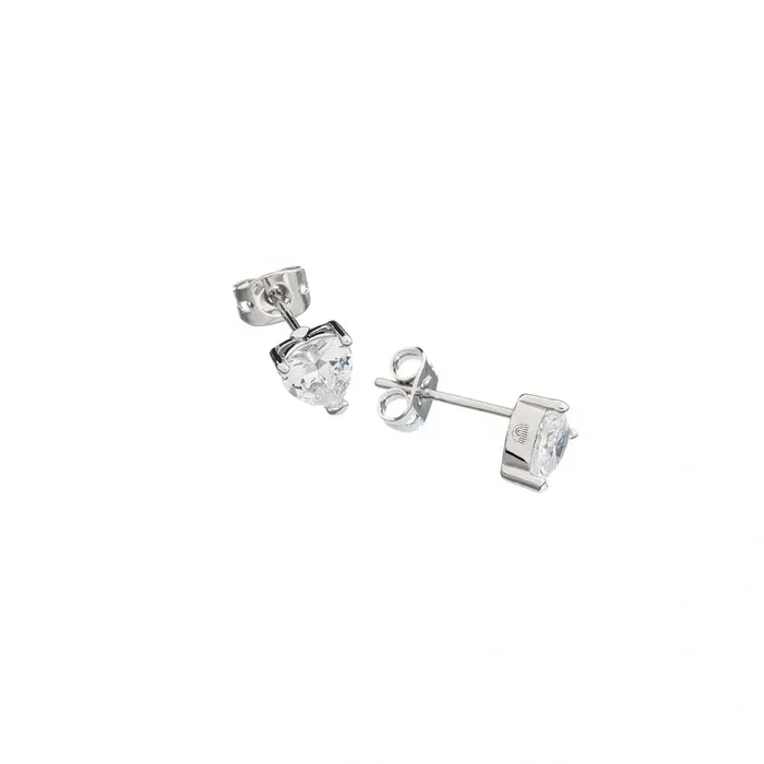 Chiara Ferragni womens earrings rhodiumplated with zirconia 06 cm Chiara Ferragni Earrings