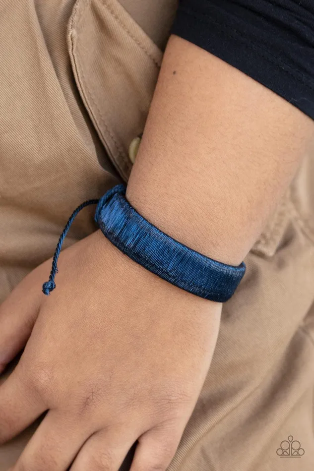 In a Flash Blue Urban Bracelet Jewelry by Bretta Paparazzi Accessories Bracelets