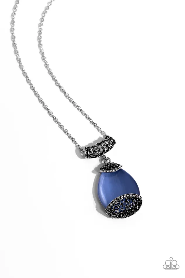 Necklaces Hypnotic Headliner Blue Necklace Jewelry by Bretta Paparazzi Accessories