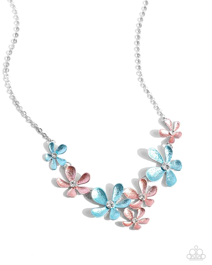 Paparazzi Accessories Necklaces Reflective Rundown Blue Necklace Jewelry by Bretta