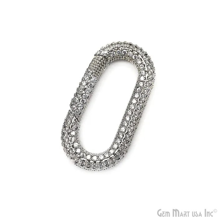 GemMartUSA Rings Dainty Gold Spring Gate RingOval Push Gate RingJewelry Making Findings