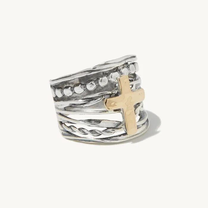Ideaure Jewelry Rings Abby Cross Ring