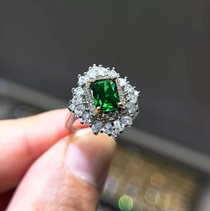 Minx London Emerald Engagement Ring Green Diamond Ring Emerald Green Diamond Ring Rings Minx London Emerald Engagement Ring Green Diamond Ring Emerald Green Diamond Ring Rings
