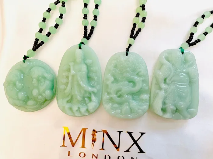 Minx London Necklaces Dragon Necklace Dragon Pendant Jade Necklace Jade Necklaces Jade Pendant Necklaces Jade Necklace Beads Beaded Necklace Jade