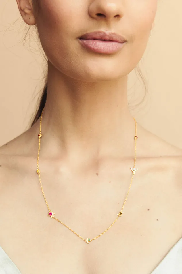 Navratna String Necklace devi Necklaces