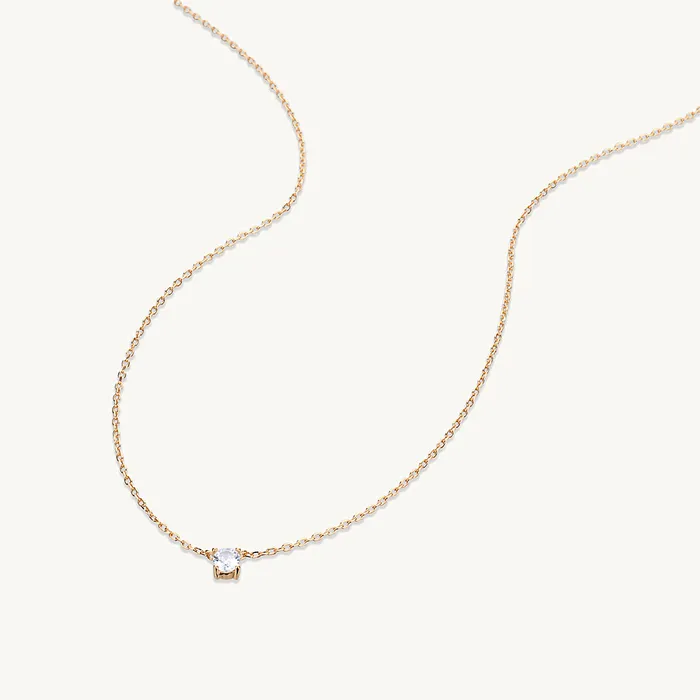 Necklaces Camile Stone Round Sapphire Chain Necklace