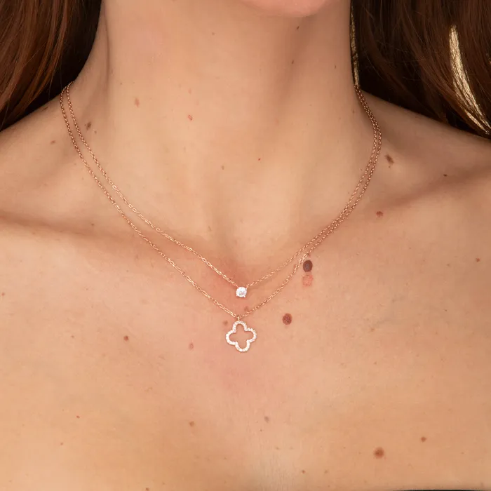Necklaces Camile Stone Round Sapphire Chain Necklace