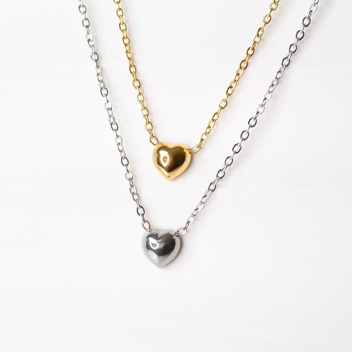Aya Reversible Solitaire Heart Necklace Grayling Necklaces