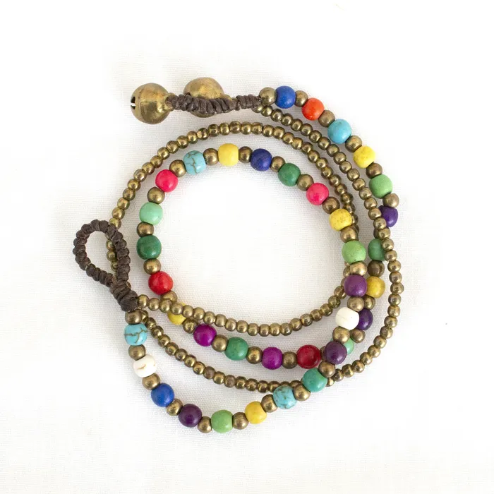Bracelets Bracelet de cheville billes 2 attaches Soleil Soleil SOLEIL SOLEIL