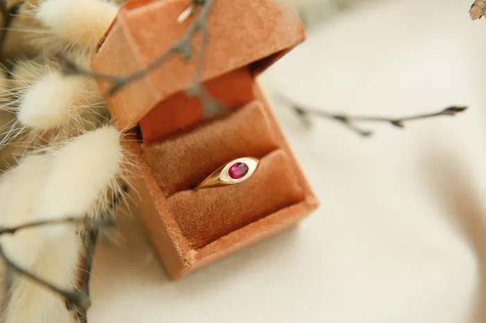 CIVAL Collective Rings Sale 14K Kira Ring Ruby Sz 7