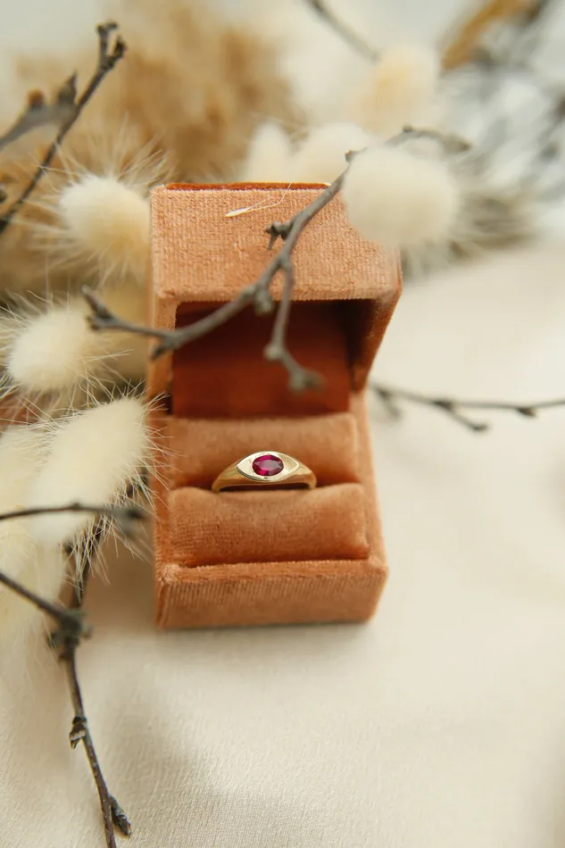CIVAL Collective Rings Sale 14K Kira Ring Ruby Sz 7
