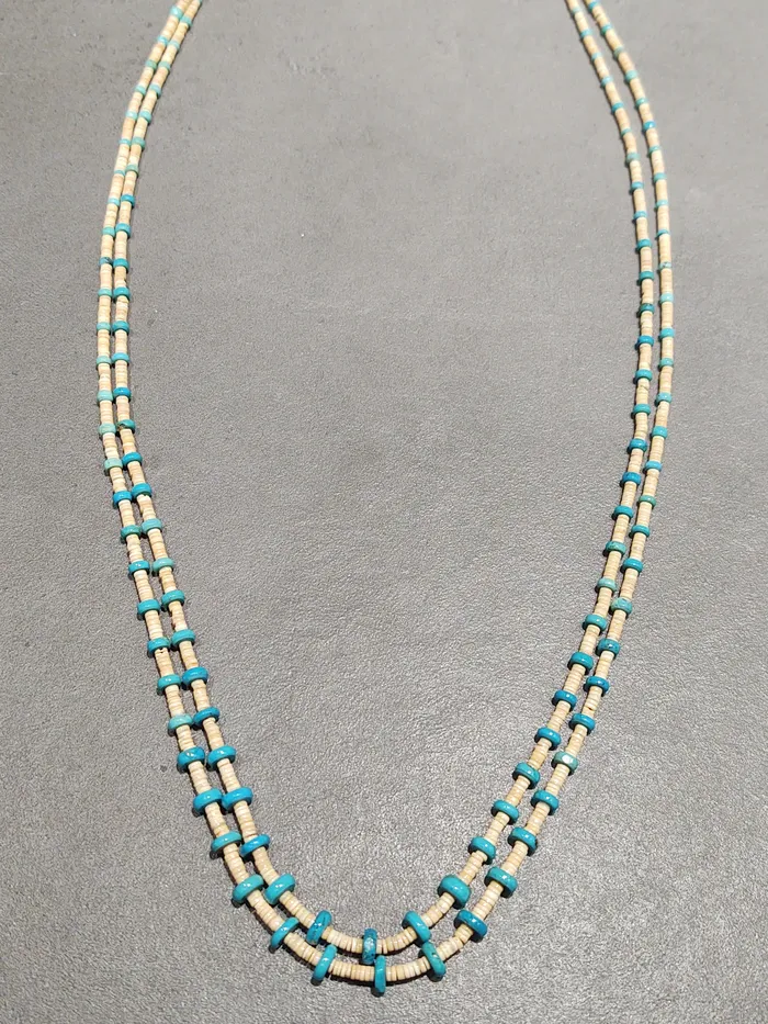 Crown Jewels Coin Necklaces Marilyn Moquino Kewa TQ Melon Necklace Handmade Native American