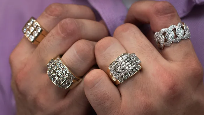 Crown Jewels Coin Rings Mens 3 ctw Diamond Fashion Ring