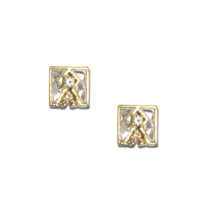 Earrings Beatha Gold Vermeil Stud Earrings Shana Gulati Jewelry