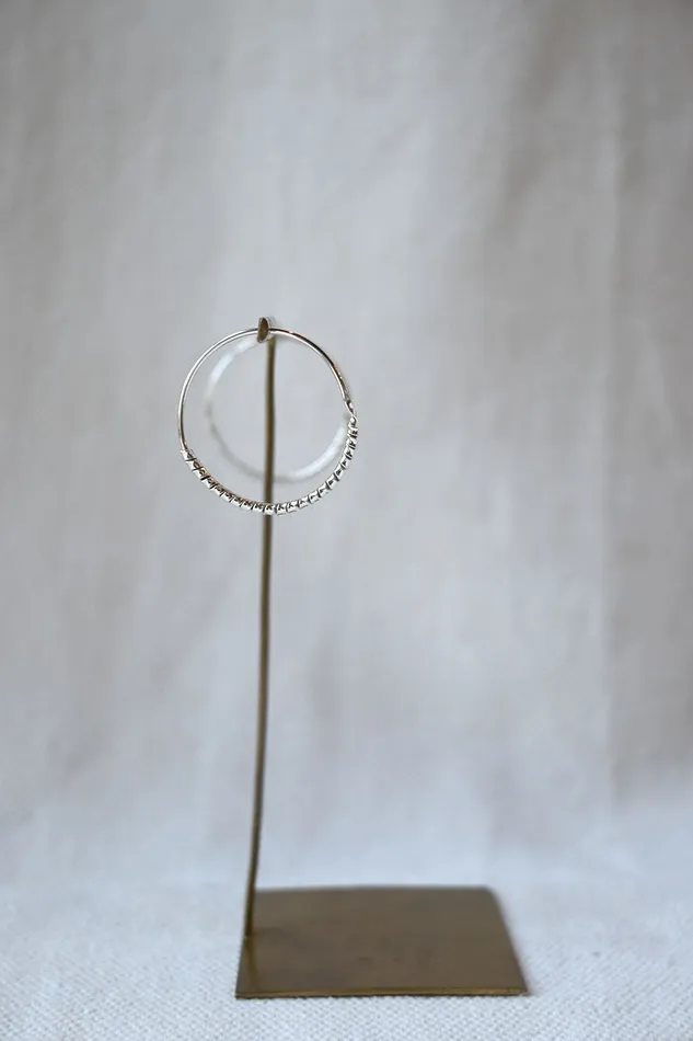 Eline Fach Earrings Earring No 07 Silver Various Sizes