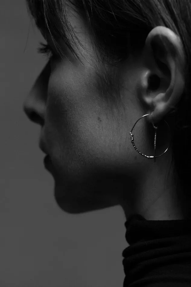 Eline Fach Earrings Earring No 07 Silver Various Sizes