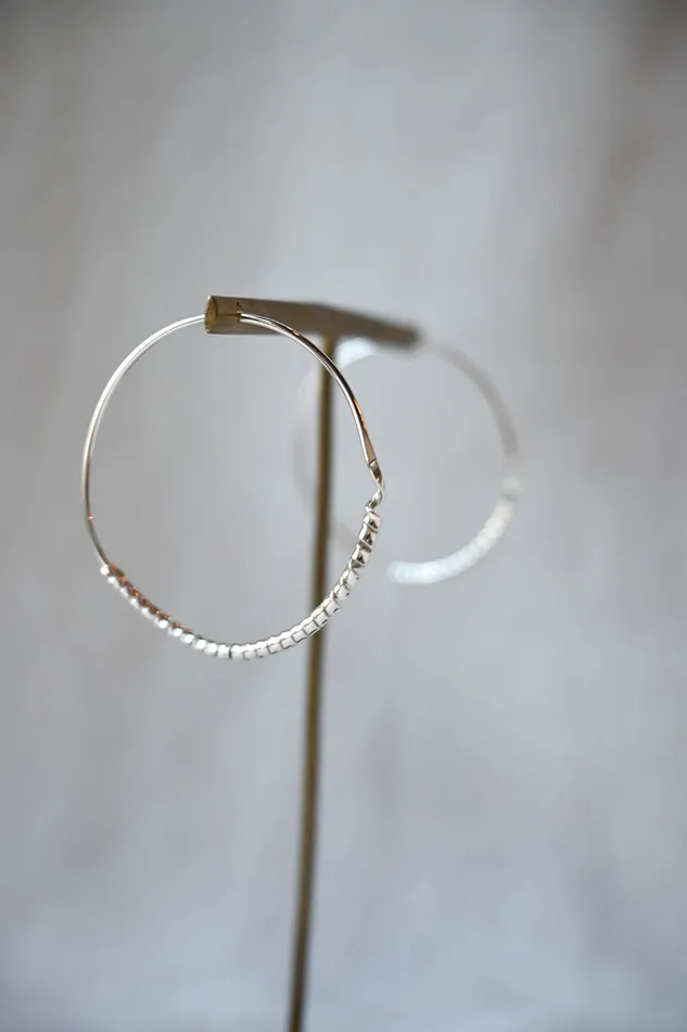 Eline Fach Earrings Earring No 07 Silver Various Sizes
