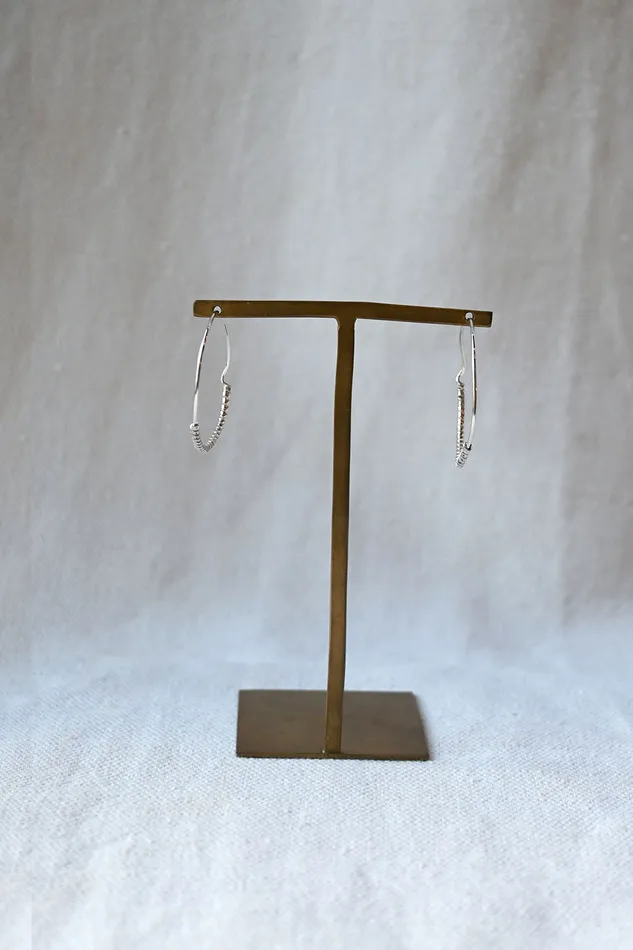 Eline Fach Earrings Earring No 07 Silver Various Sizes