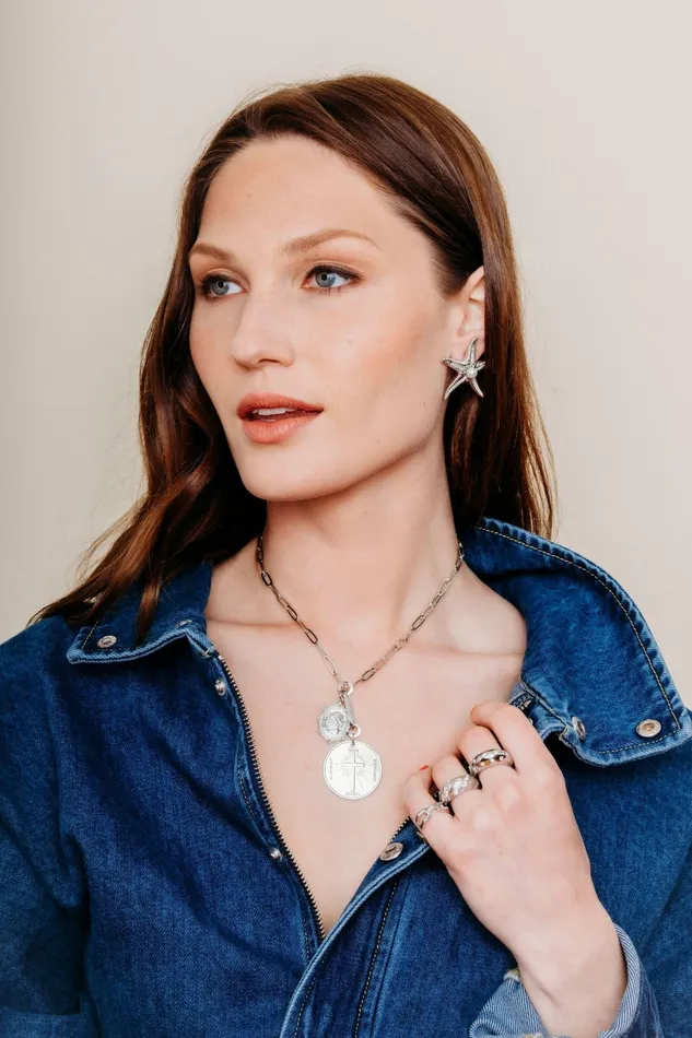 Elizabeth Cole Jewelry Necklaces St Christopher Necklace