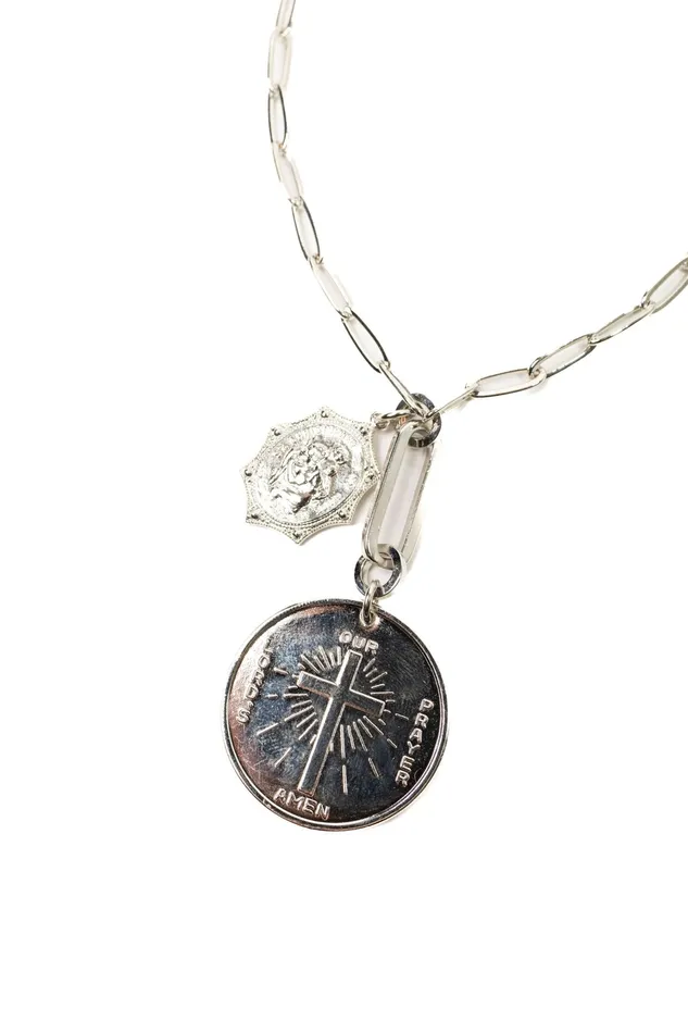 Elizabeth Cole Jewelry Necklaces St Christopher Necklace