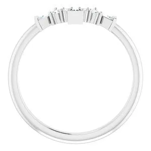 Ever Ever 14K White Gold 20ctw Curved Diamond Tiara Style Band STULLER Rings Ever Ever 14K White Gold 20ctw Curved Diamond Tiara Style Band STULLER Rings