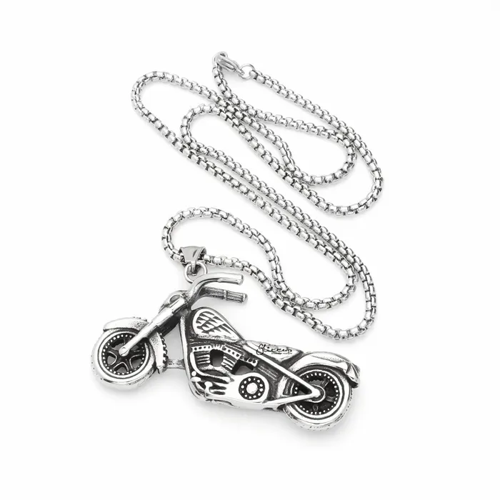 Glitters Bracelets Stainless Steel Classic Motorcycle Pendant