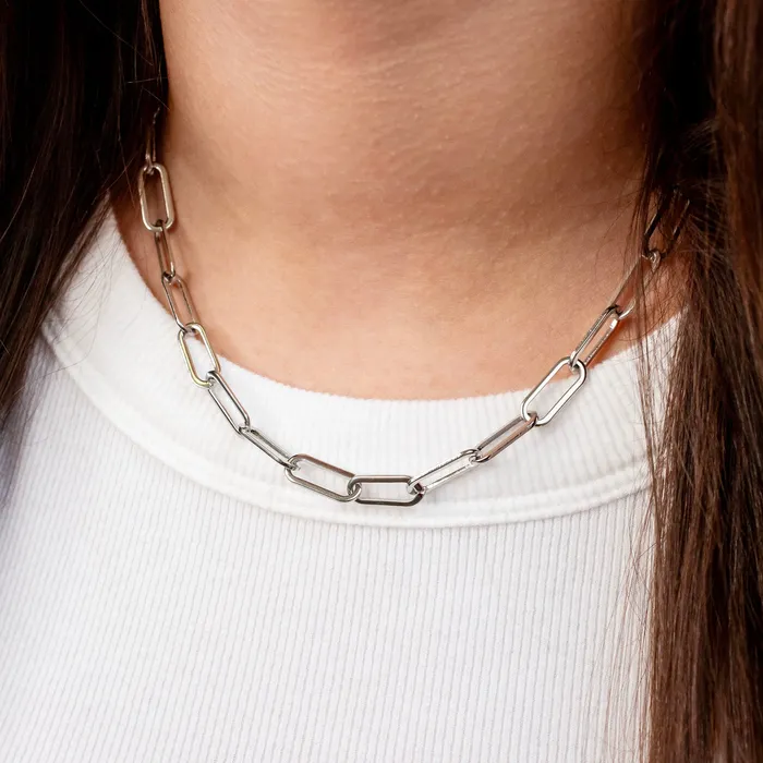 Grayling Necklaces Waterproof Majorca Paperclip Chain Necklace