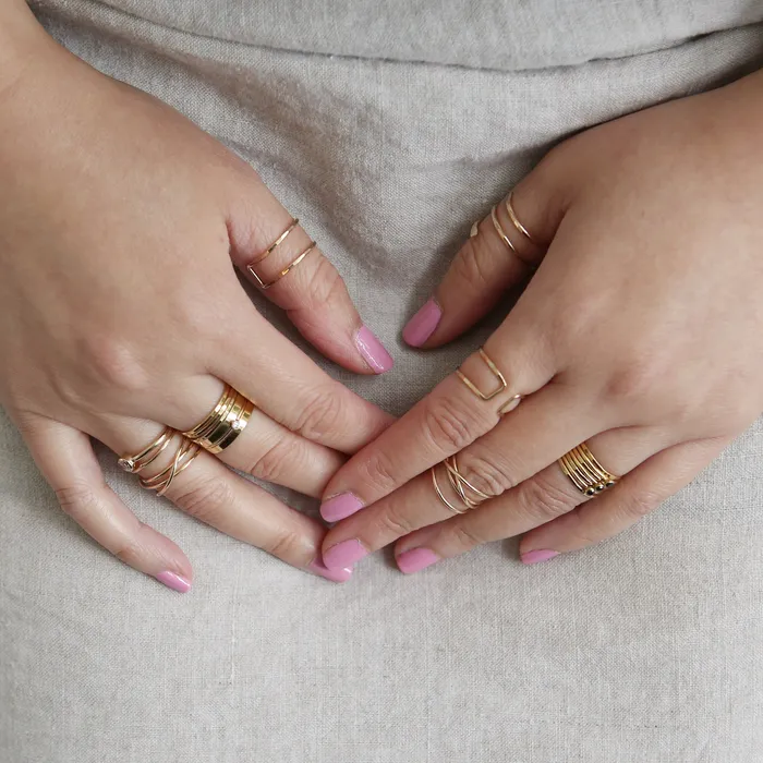 Grayling Rings Faceted Stacking Ring