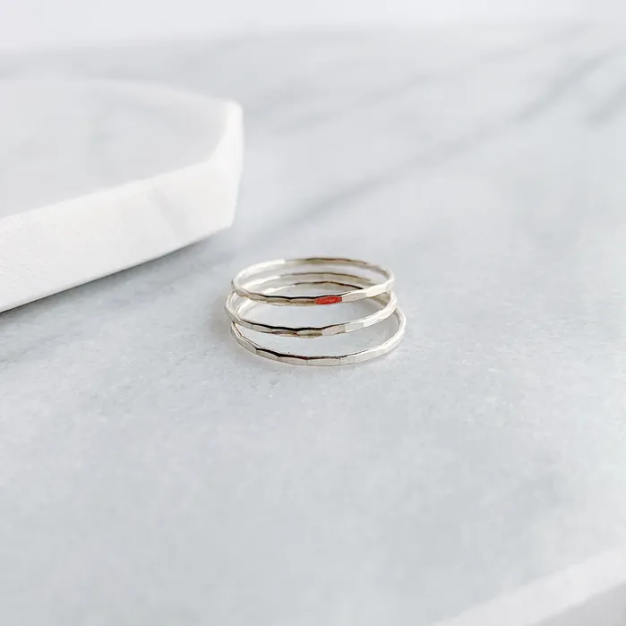 Grayling Rings Faceted Stacking Ring
