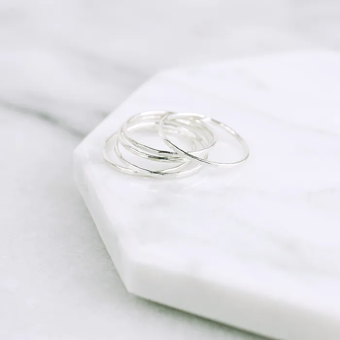 Grayling Rings Faceted Stacking Ring
