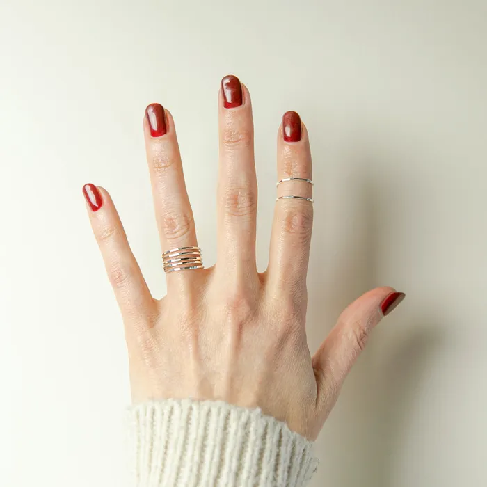 Grayling Rings Faceted Stacking Ring