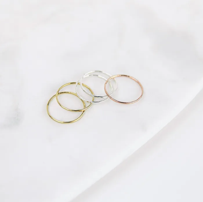Grayling Rings Faceted Stacking Ring