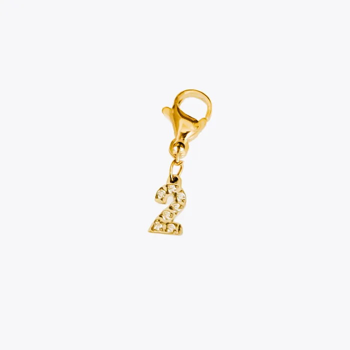 Jewelry Charm Necklaces Number Charm Bar Chanelle Charms WATERPROOF Wholesale