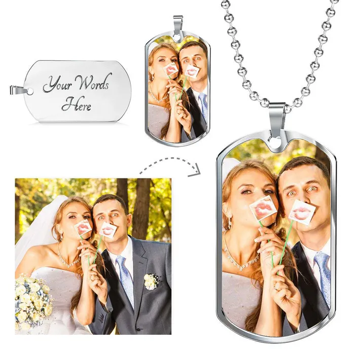 Necklaces ShineOn Fulfillment Dog Tag Necklace Photo