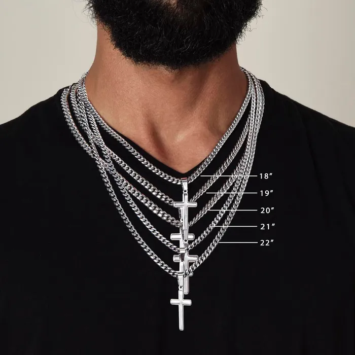 Necklaces ShineOn Fulfillment Son Gift Isaiah 431819 Christian Encouragement Christian Cross Pendant on Mens Chain Necklace Great for Christmas His Birthday Baptism or Confirmation